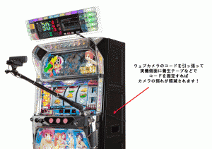 【新発売】コイン投入口に差し込むだけ。ウェブカメラホルダー！