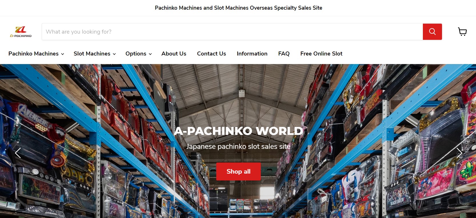 Pachinko Machines＆Pachislo Machines Global sales