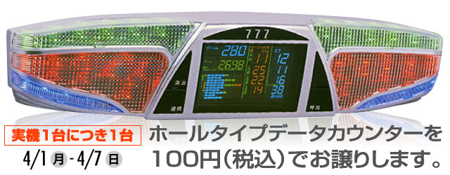 100円データカウンターキャンペーン